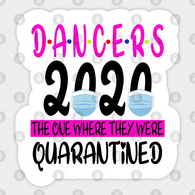 DANCERS 2020 The One Where We Were Quarantined - Social Distancing Sticker by Redmart